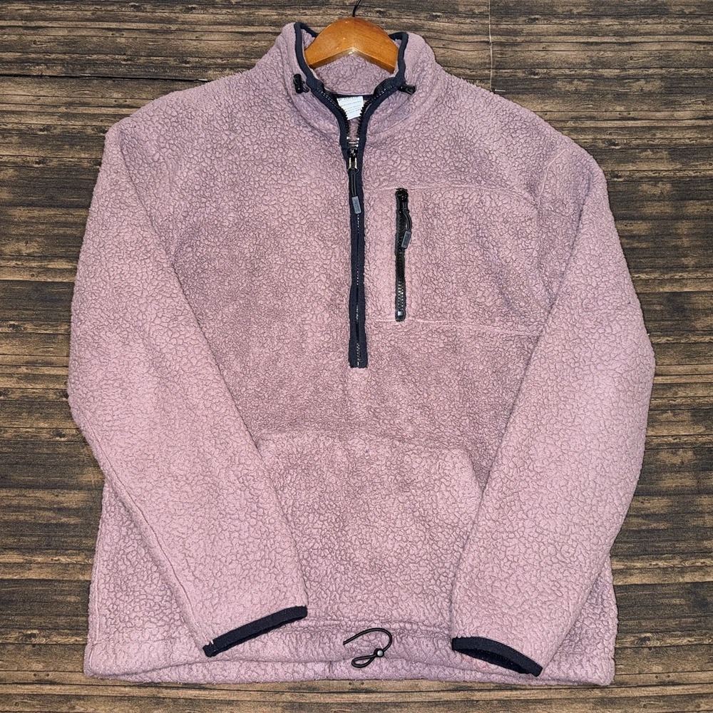 Victoria's Secret PINK XS 1/4 Zip Sherpa - Fleece Pullover